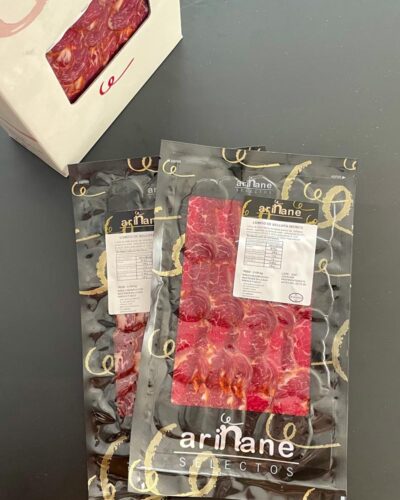 Caja de 5 sobres de Lomito de bellota ibérico loncheado